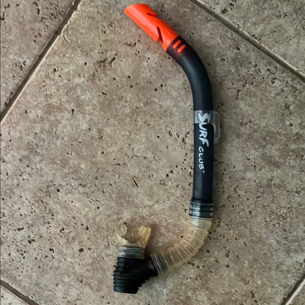 Surf Club Black Orange Swimming Snorkel